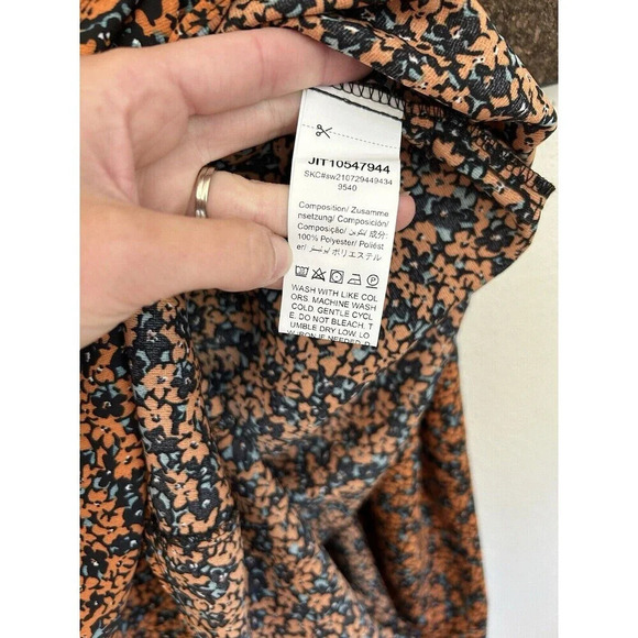 SHEIN Boho Floral festival Midi Slip Skirt SZ L - Picture 4 of 6